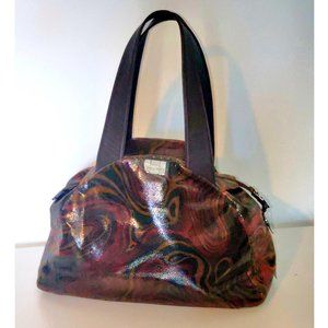 MIKE MIKE Brown Red Leather Suede Shoulder Bag Purse NWOT